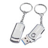 Stainless Steel USB 3.0 Flash Drive with Key Ring