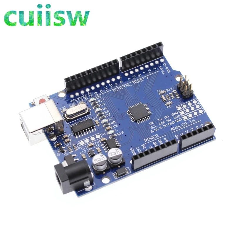 Cuiisw 1PCS UNO R3 UNO board UNO R3 CH340G MEGA328P Chip 16Mhz For Arduino UNO R3 Development board USB CABLE - Image 5